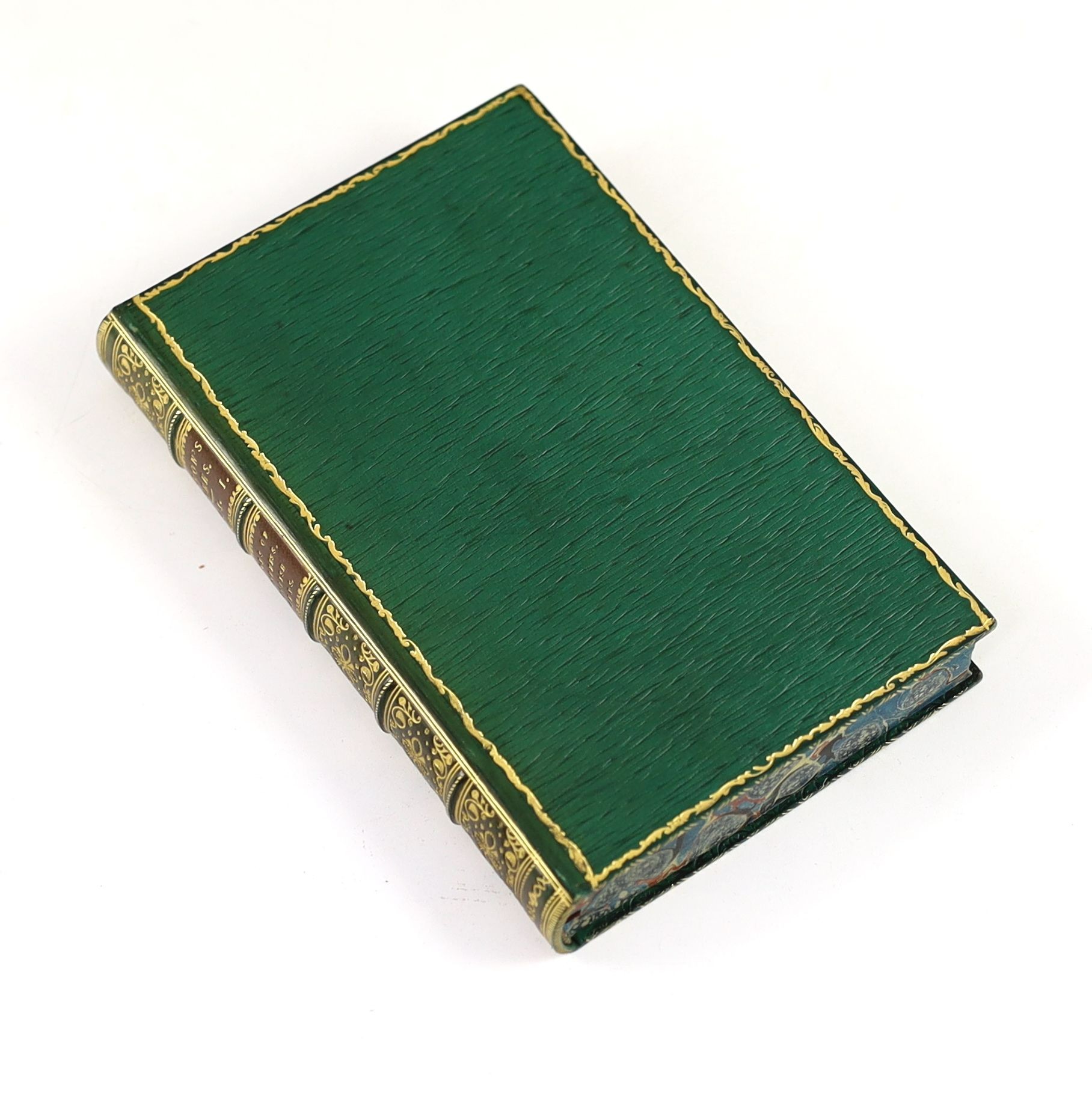 Byron, George Gordon Noel, Lord - The Poetical Works, 10 vols, 8vo, green grained morocco gilt by Riviere, with engraved frontises and additional pictorial title pages, John Murray, London, 1854